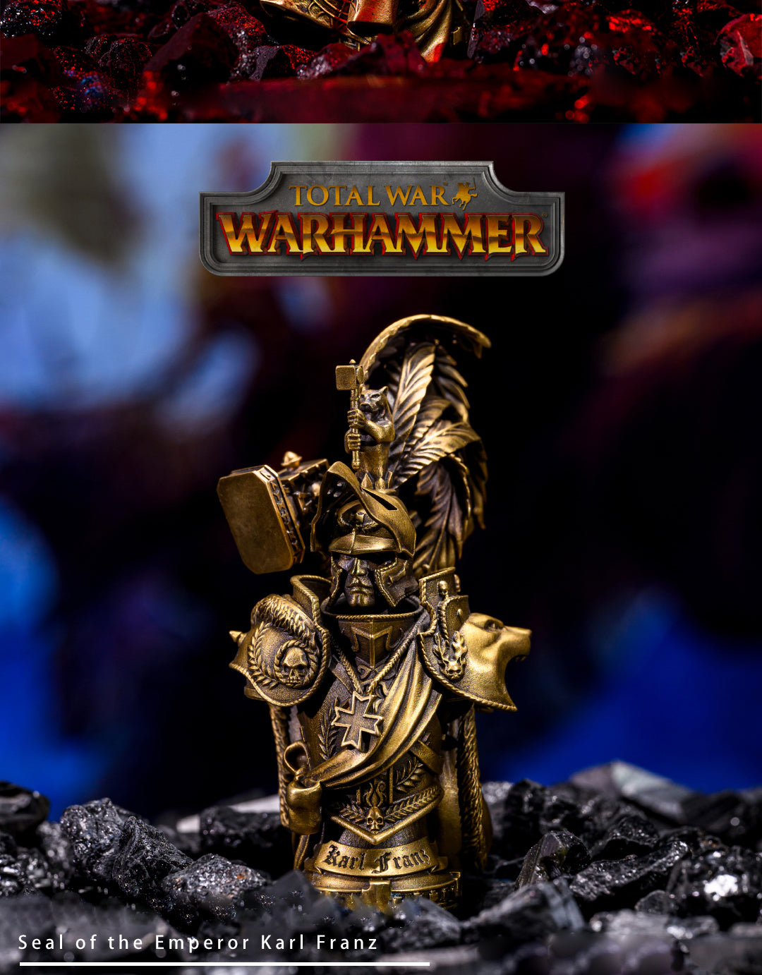 Karl Franz Resin Signet - Warhammer Imperial Aquila Wax Seal | TW WH Reikland Collectible
