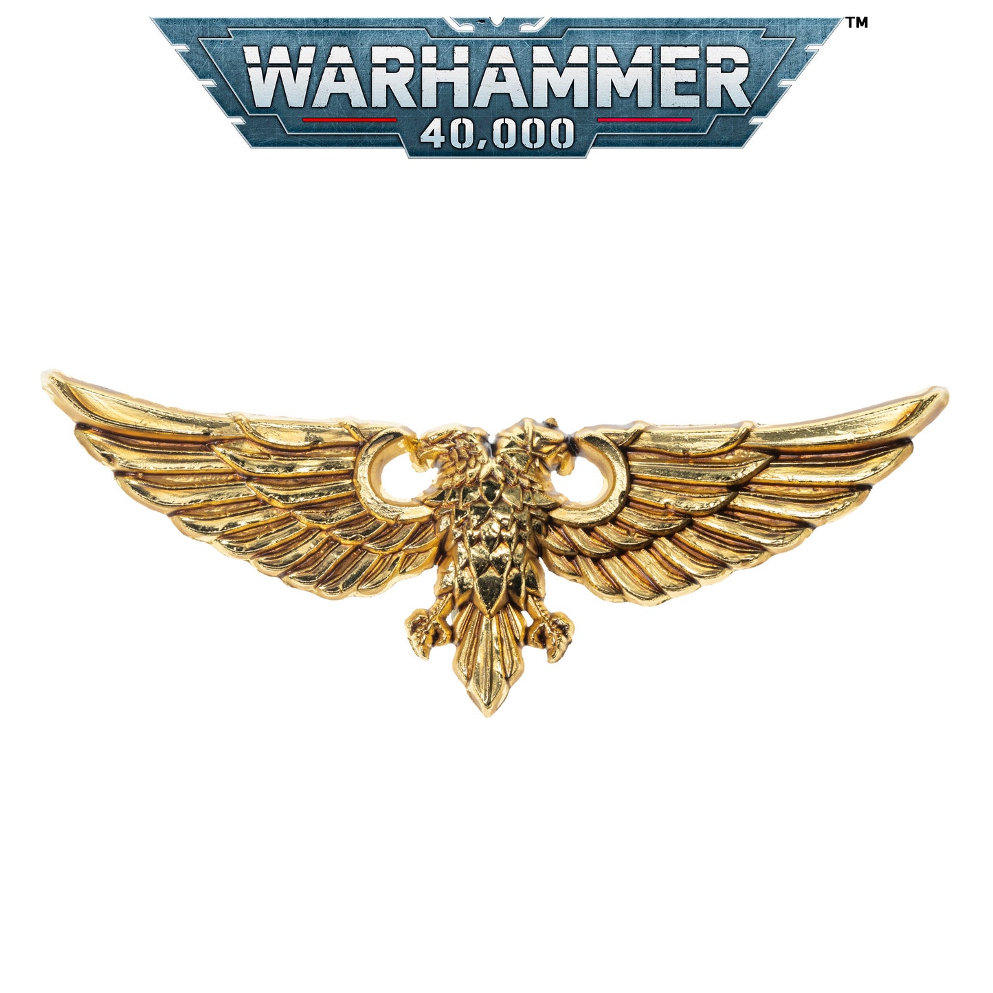 Gold Wing Badge Brooch – Warhammer 40K Inspired Starsector Army Pin | Sci-Fi Fan Gift