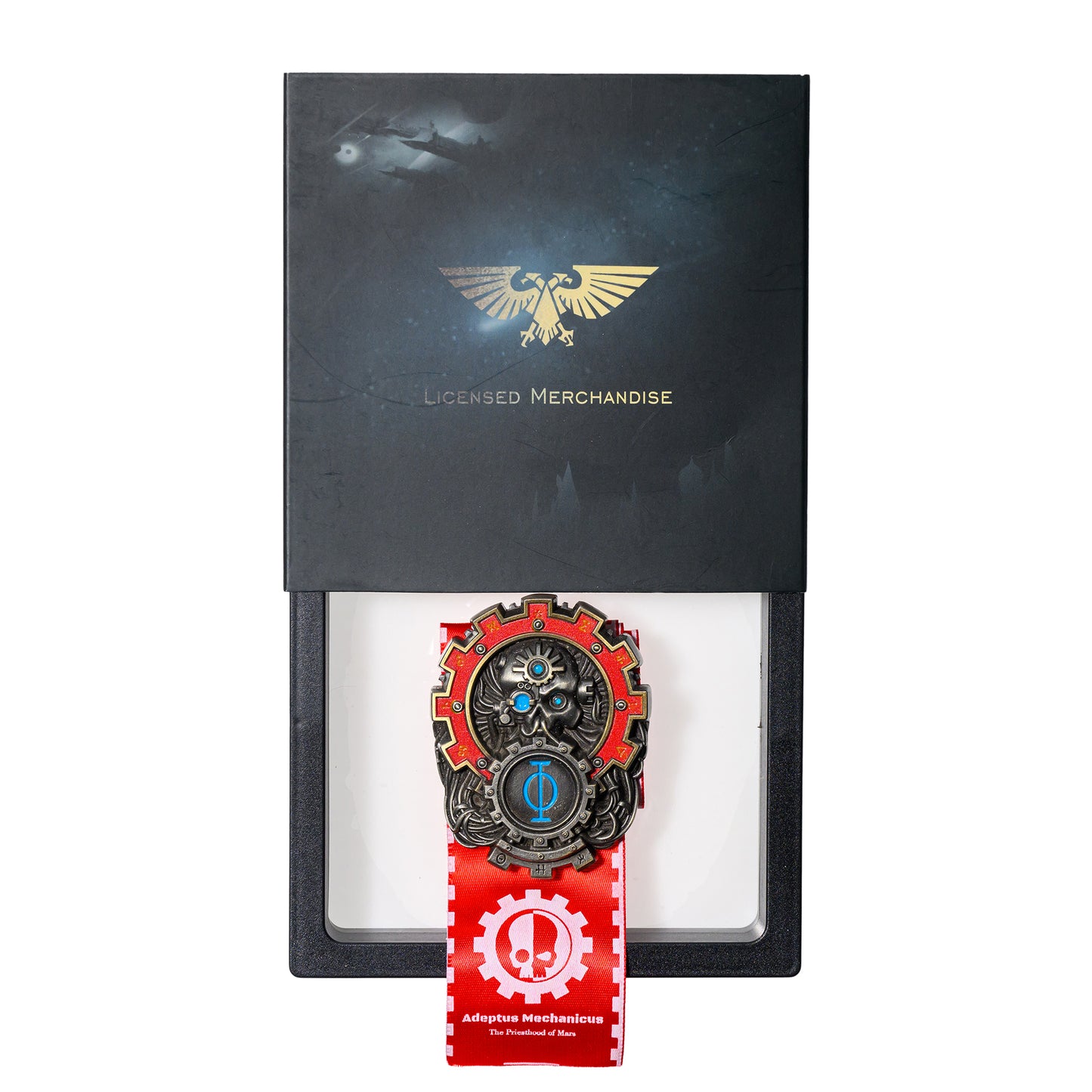 God of All Machines Pendant | Mechanical Theocracy Seal Badge | Cyber Relic Inspired Jewelry