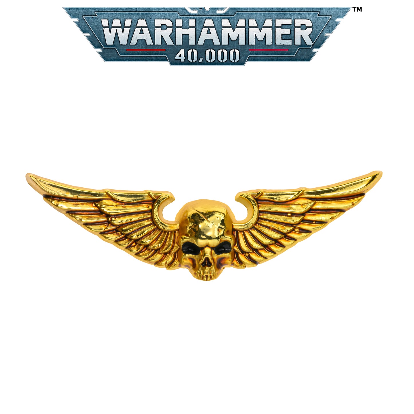 Gold Wing Badge Brooch – Warhammer 40K Inspired Starsector Army Pin | Sci-Fi Fan Gift