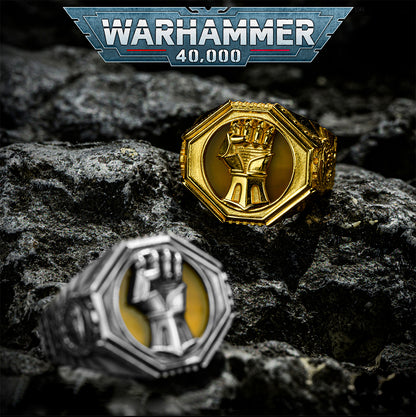 925 Sterling Silver Imperial Fists Ring – Warhammer Fan Gift | Inspired Jewelry by Starforged