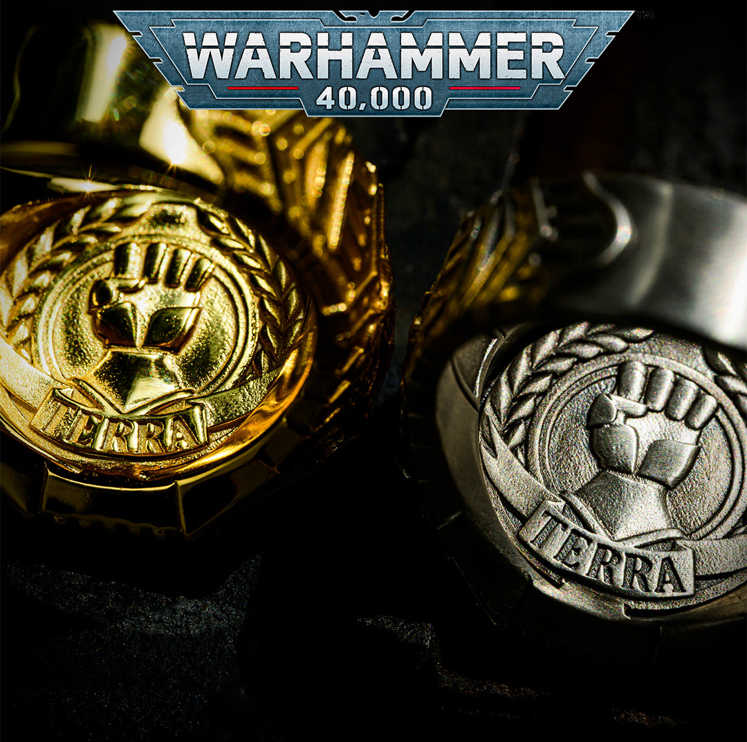 925 Sterling Silver Imperial Fists Ring – Warhammer Fan Gift | Inspired Jewelry by Starforged