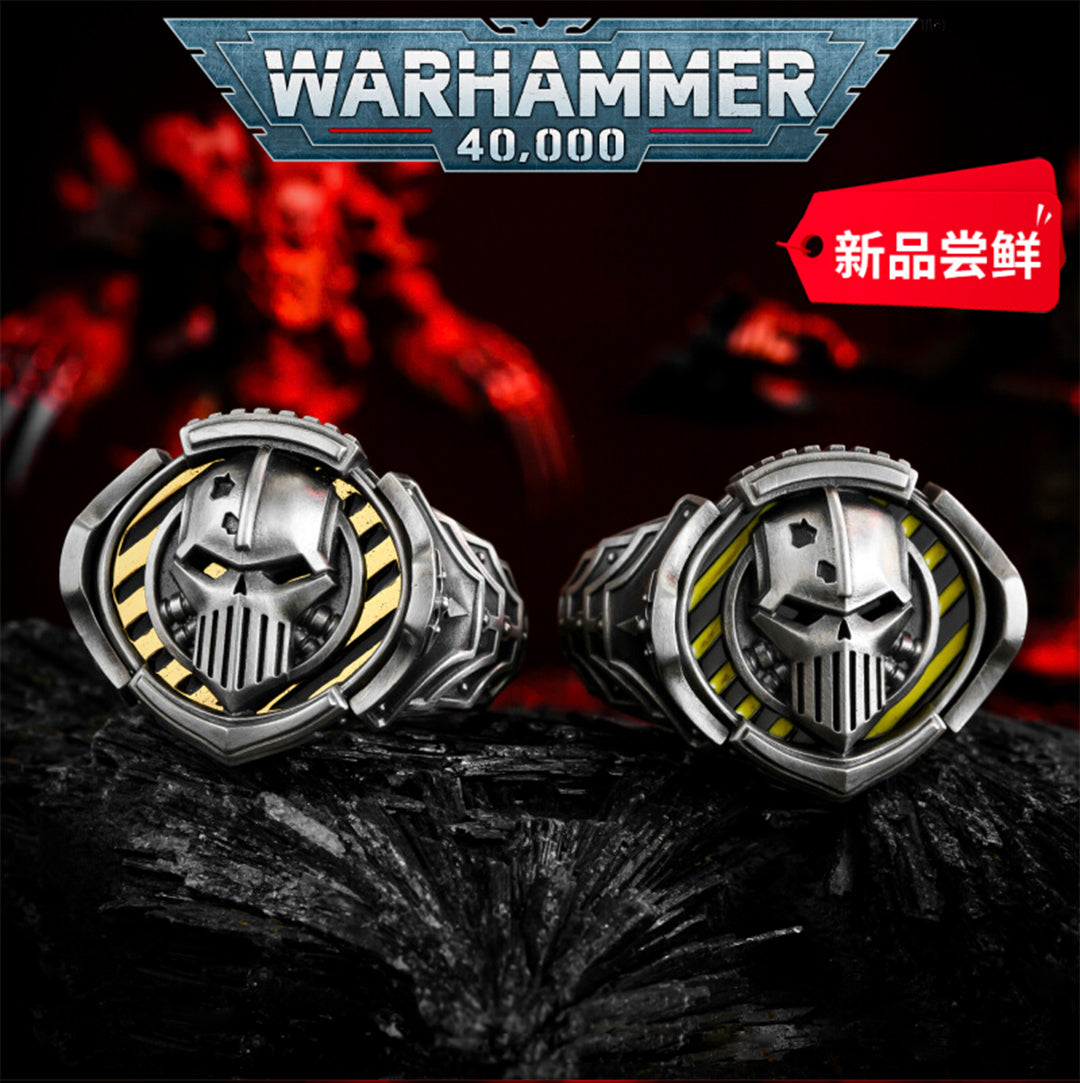 Iron Warriors Signet Ring – Sigil of Perturabo Tribute | Warhammer-Inspired Jewelry by Starforged