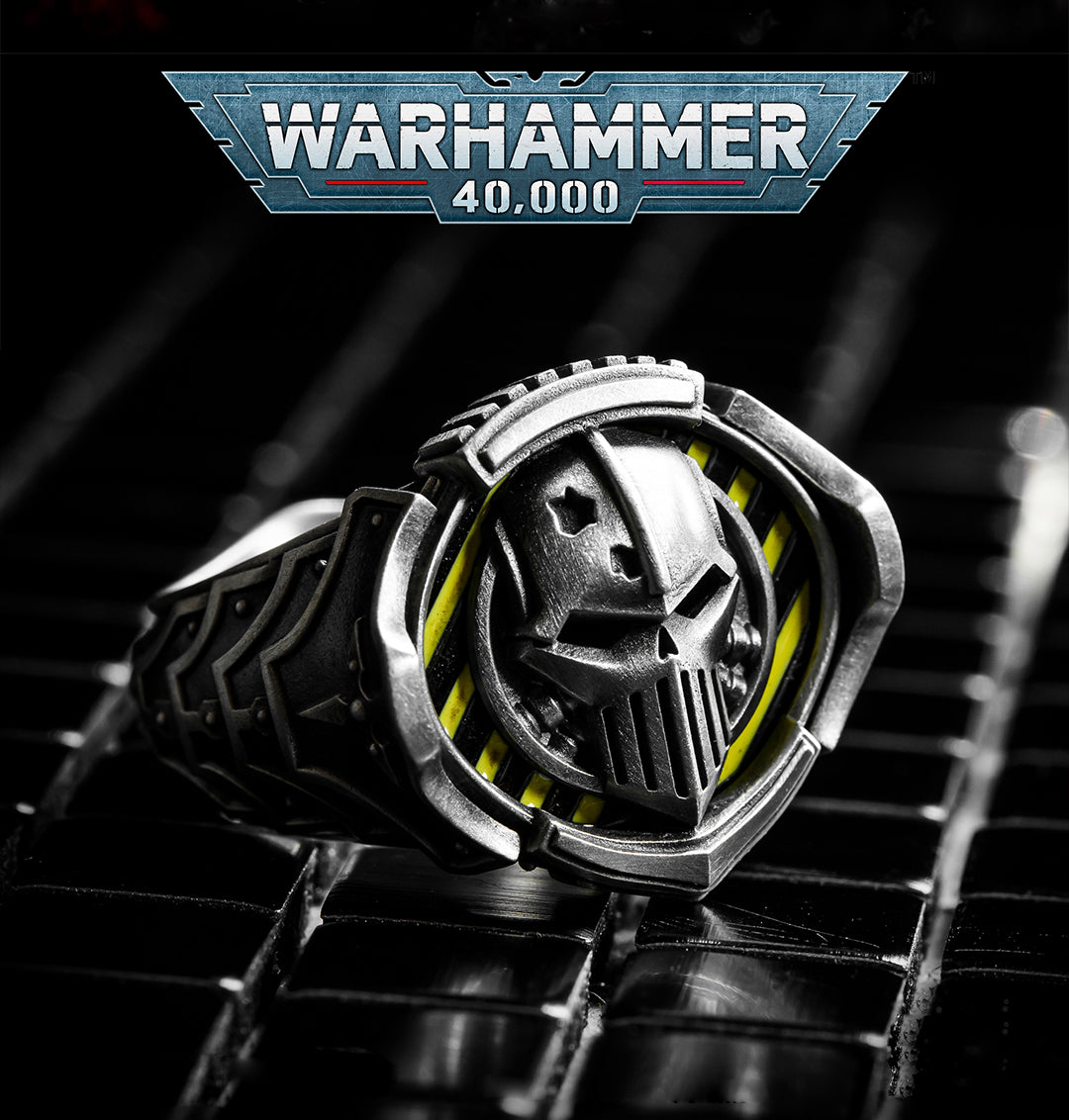 Iron Warriors Signet Ring – Sigil of Perturabo Tribute | Warhammer-Inspired Jewelry by Starforged