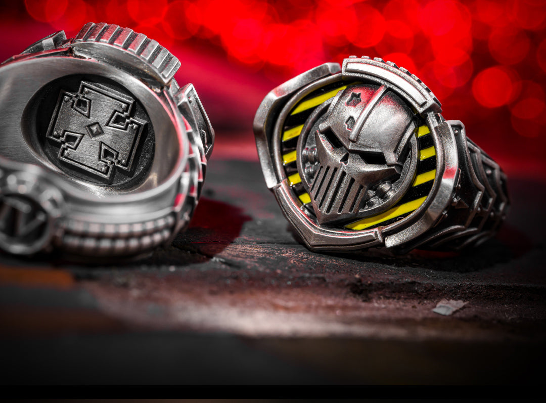 Iron Warriors Signet Ring – Sigil of Perturabo Tribute | Warhammer-Inspired Jewelry by Starforged