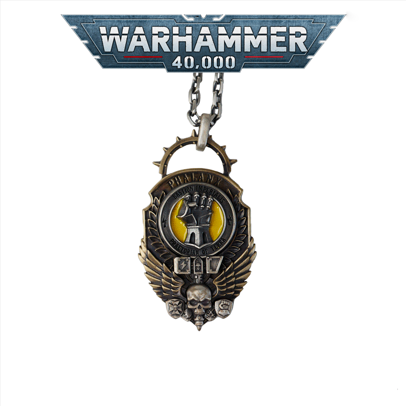 Mountain Line Hammer Pendant | Gothic Warrior Symbol Necklace | Sci-Fi Armor Fan Jewelry | Golden Fist Inspired Emblem