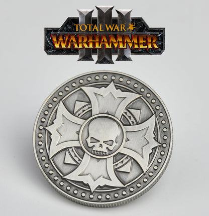 Warhammer Empire Reikland Coins - Antique Brass Currency Set | Total War Warhammer III Collectible | Imperial Soldier Pay Tokens