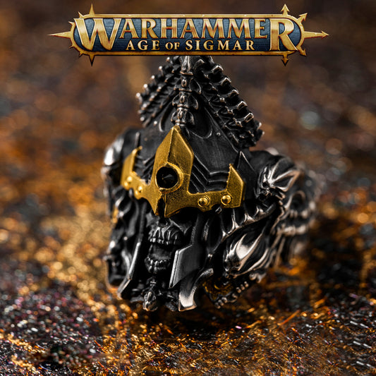 Supreme Bone Ring of Endless Death | Dark Fantasy Silver Ring | Gothic Jewelry for Undead Fans