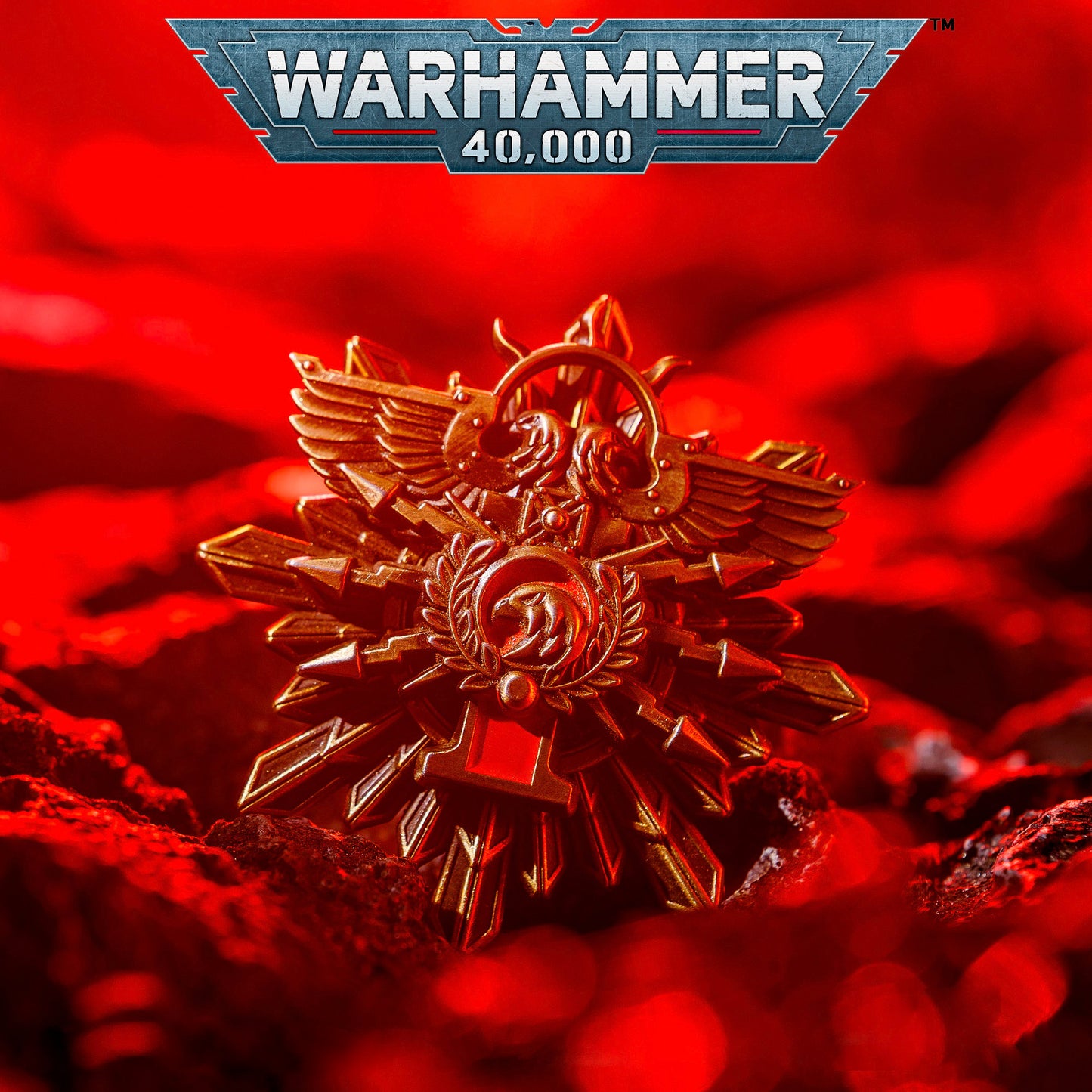 Golden Gothic Brooch | Solar Guardians Emblem | Handmade Sci-Fi Collectible Pin | Vintage Metal Badge