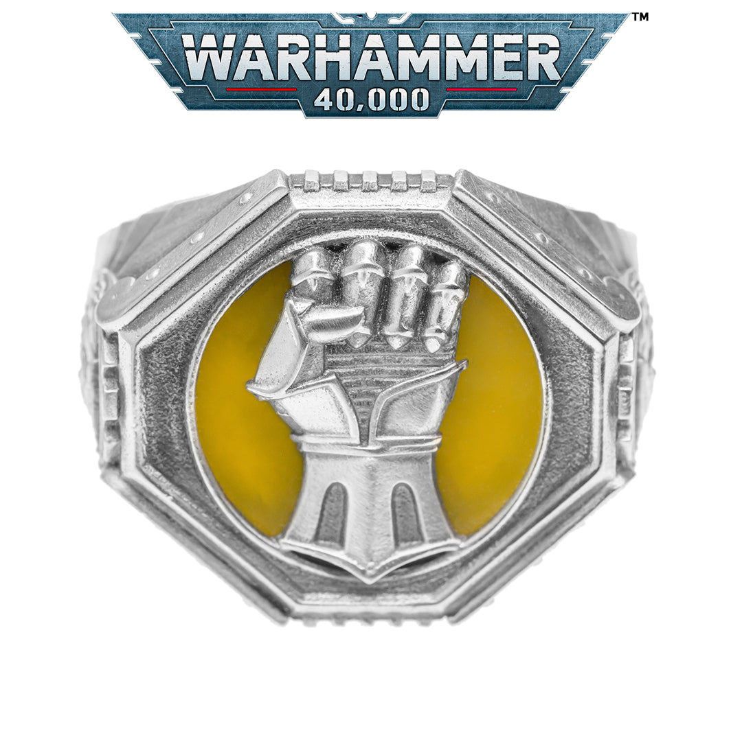 925 Sterling Silver Imperial Fists Ring – Warhammer Fan Gift | Inspired Jewelry by Starforged