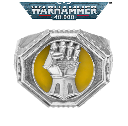 925 Sterling Silver Imperial Fists Ring – Warhammer Fan Gift | Inspired Jewelry by Starforged