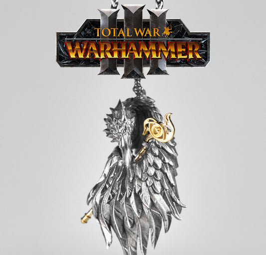 Warhammer 40K Plumes of Change Pendant Tzeentch Chaos God Necklace by Starforged