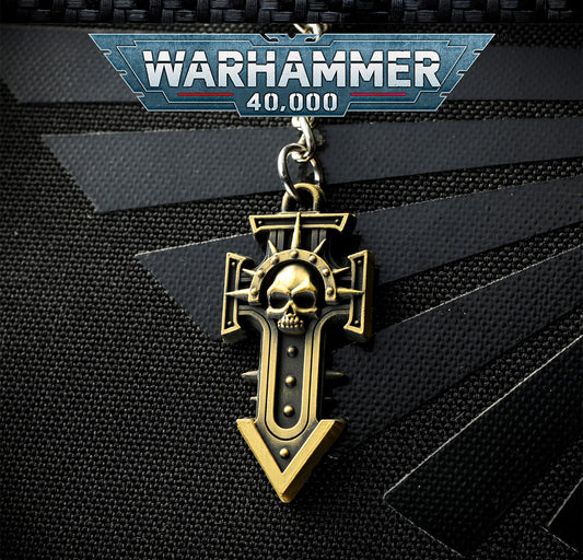 Warhammer 40K Indomitus Crusade Keychain – Starforged Accessory for Space Marine Fans