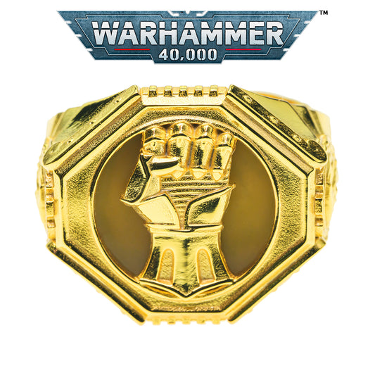 925 Sterling Silver Imperial Fists Ring – Warhammer Fan Gift | Inspired Jewelry by Starforged