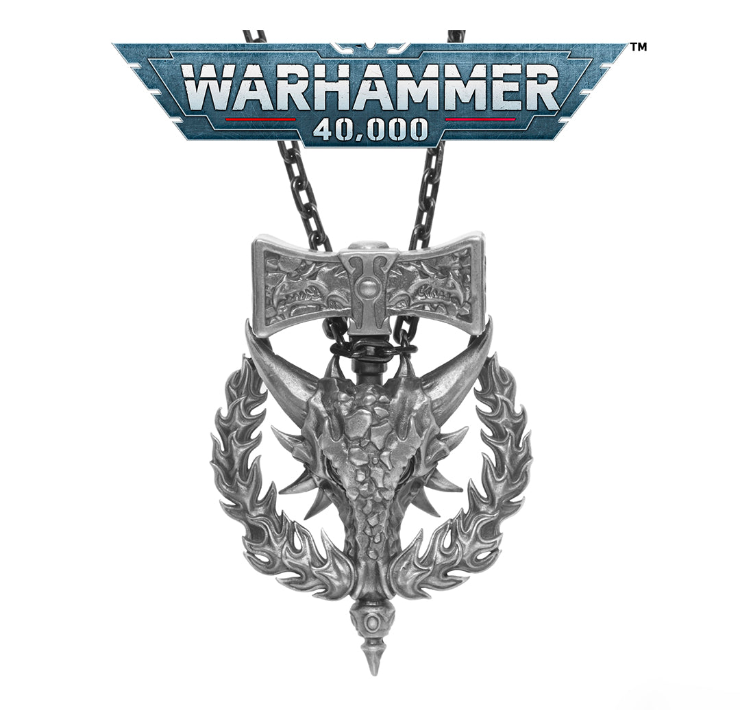 Salamanders-Inspired Pendant – Dawnbringer Warhammer Fan Necklace | Birthday Gift for Him by Starforged
