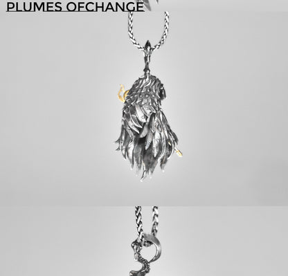 Warhammer 40K Plumes of Change Pendant Tzeentch Chaos God Necklace by Starforged