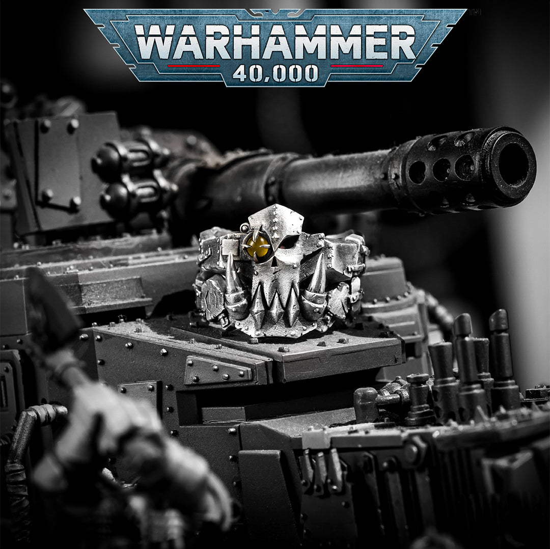 Warhammer 40K Ork Ring - 925 Silver Sculpted Hair & Dreadlocks | Ork Boyz Greenskin Statement Jewelry | Handmade 40K Gamer Ring | WH40K Gift
