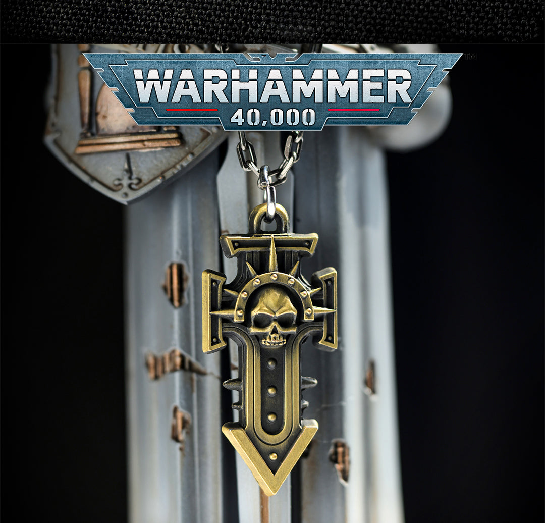Warhammer 40K Indomitus Crusade Keychain – Starforged Accessory for Space Marine Fans