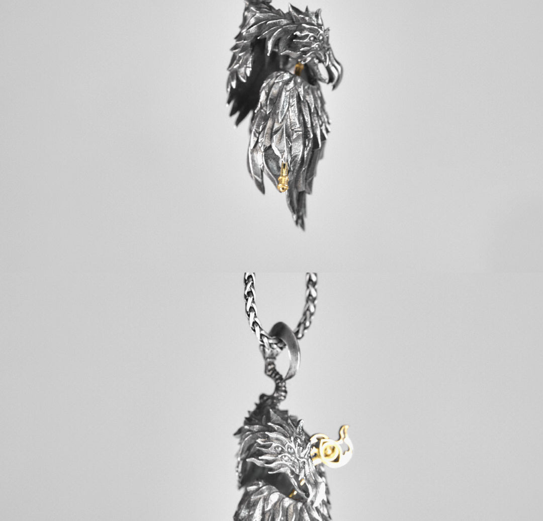 Warhammer 40K Plumes of Change Pendant Tzeentch Chaos God Necklace by Starforged
