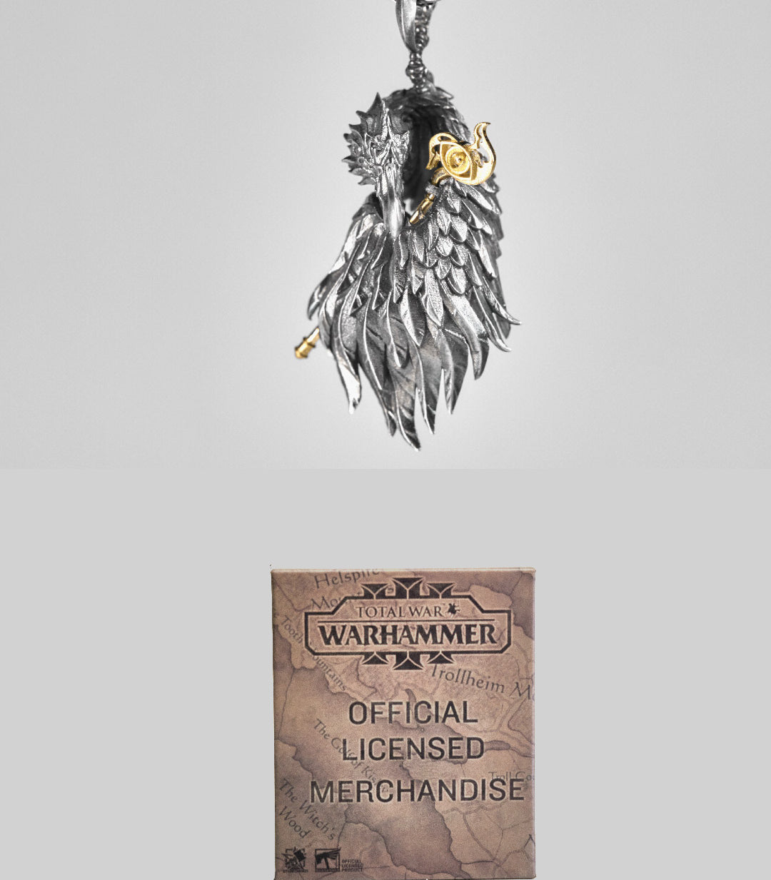 Warhammer 40K Plumes of Change Pendant Tzeentch Chaos God Necklace by Starforged