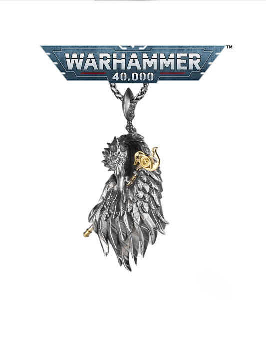 Warhammer 40K Plumes of Change Pendant Tzeentch Chaos God Necklace by Starforged