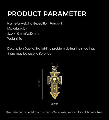 Warhammer 40K Indomitus Crusade Keychain – Starforged Accessory for Space Marine Fans