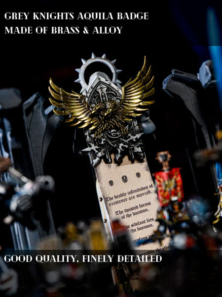 Galactic Eagle Medal Pin - Cyber Knight Brooch & Magnetic Collectible | Sci-Fi Fan Jewelry