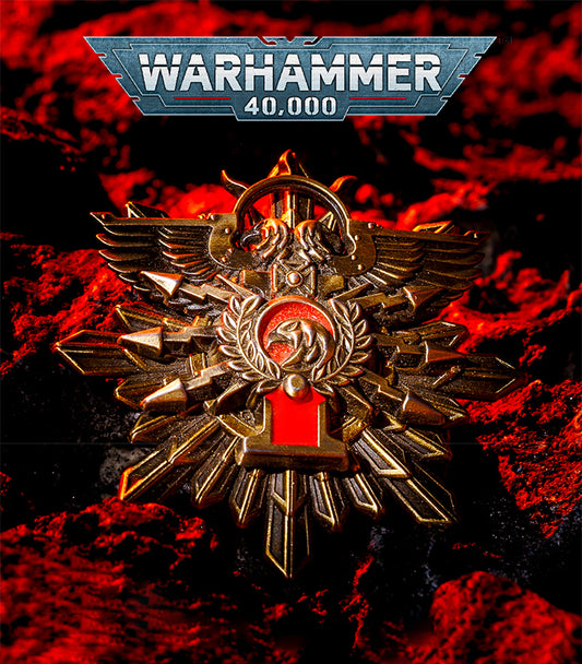 Golden Gothic Brooch | Solar Guardians Emblem | Handmade Sci-Fi Collectible Pin | Vintage Metal Badge