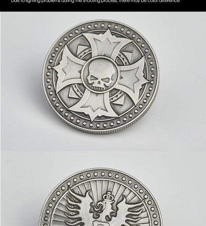 Warhammer Empire Reikland Coins - Antique Brass Currency Set | Total War Warhammer III Collectible | Imperial Soldier Pay Tokens