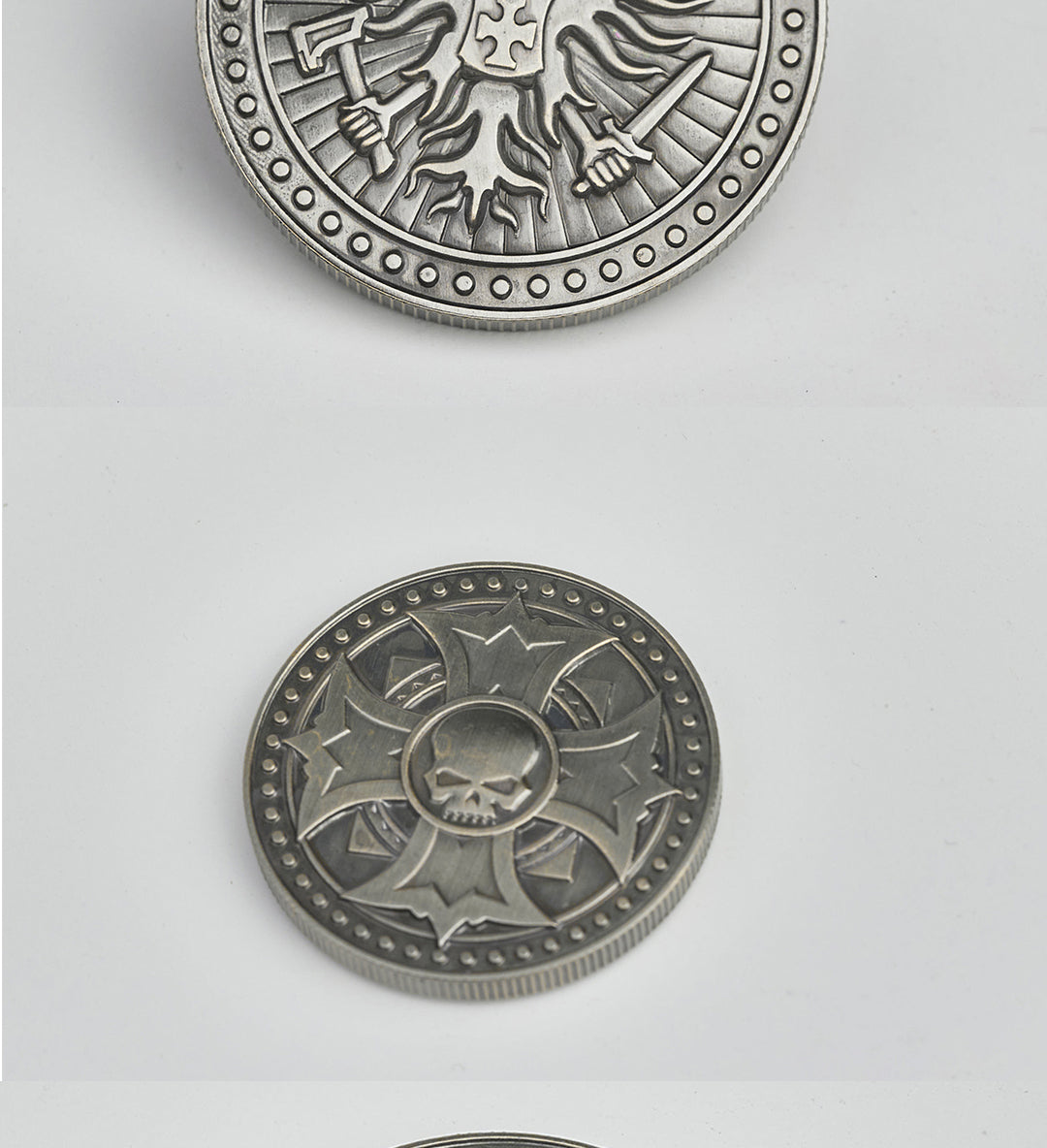 Warhammer Empire Reikland Coins - Antique Brass Currency Set | Total War Warhammer III Collectible | Imperial Soldier Pay Tokens