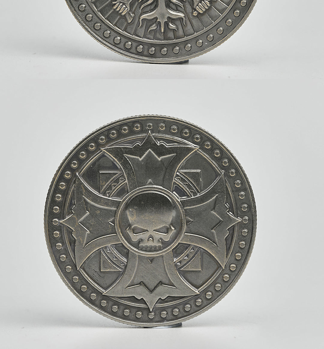 Warhammer Empire Reikland Coins - Antique Brass Currency Set | Total War Warhammer III Collectible | Imperial Soldier Pay Tokens