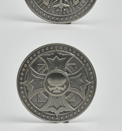 Warhammer Empire Reikland Coins - Antique Brass Currency Set | Total War Warhammer III Collectible | Imperial Soldier Pay Tokens