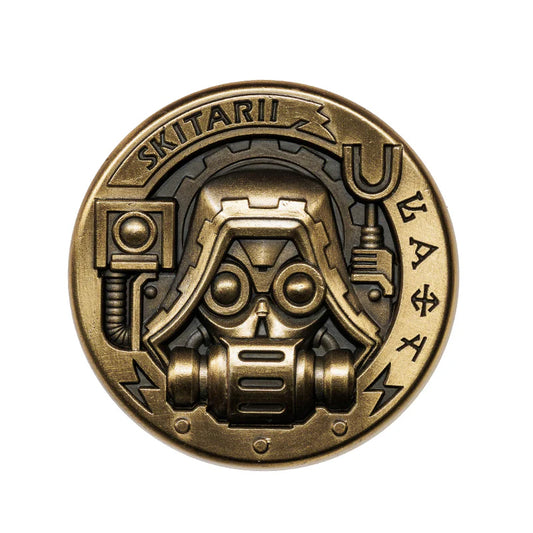 Adeptus Mechanicus Inspired Fidget Coin | Omnissiah Cult Guard Pop Coin | Warhammer 40K Fan Collectible