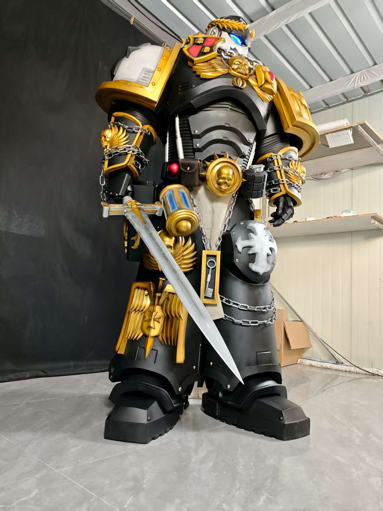 Custom Warhammer Sigismund Full Armor Set | Handmade Cosplay Costume & Prop Commission | Detailed Replica Suit