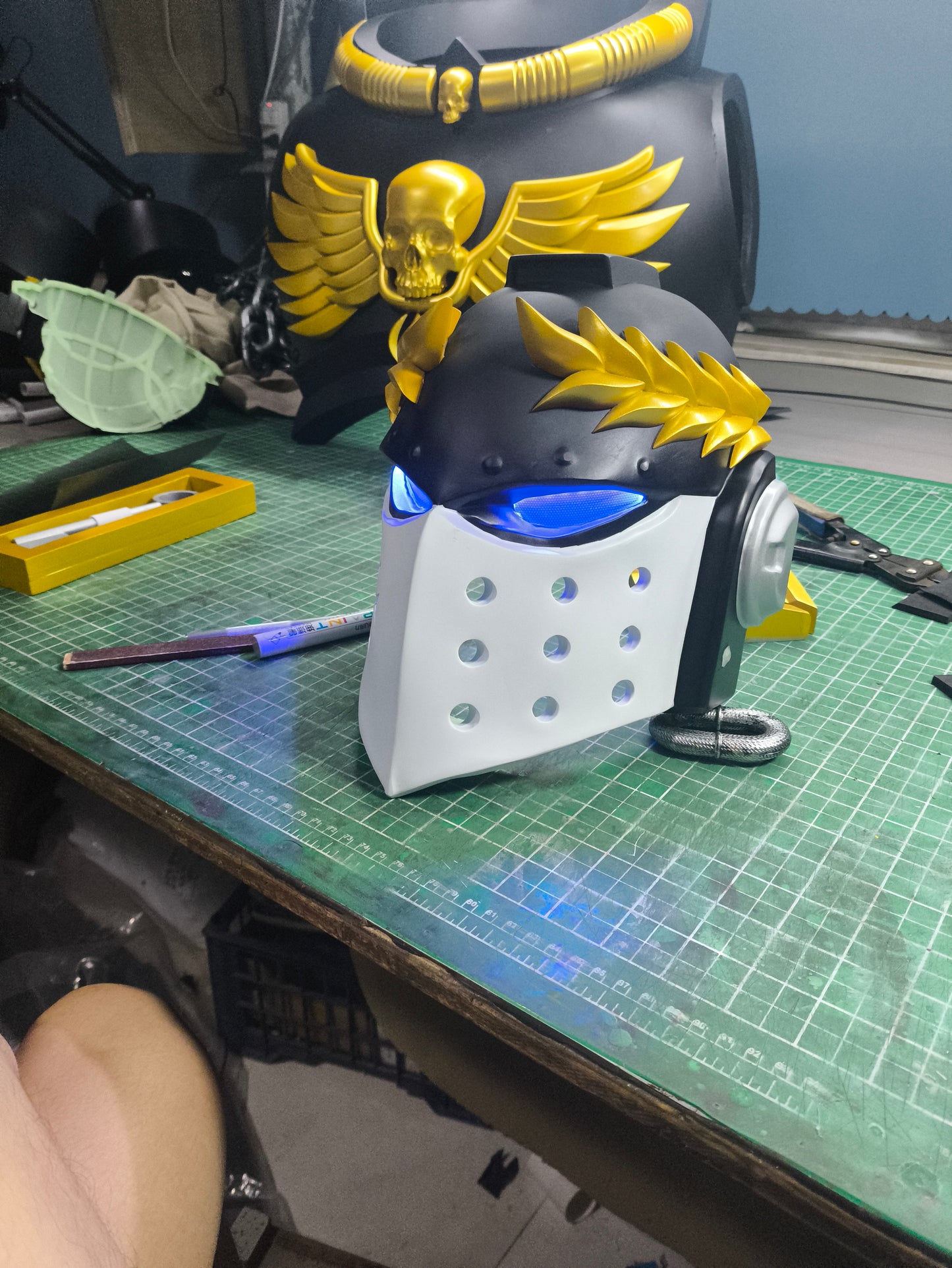 Custom Warhammer Sigismund Full Armor Set | Handmade Cosplay Costume & Prop Commission | Detailed Replica Suit