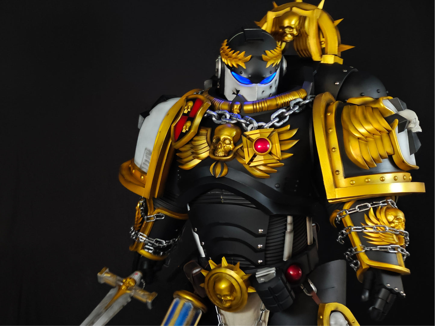 Custom Warhammer Sigismund Full Armor Set | Handmade Cosplay Costume & Prop Commission | Detailed Replica Suit