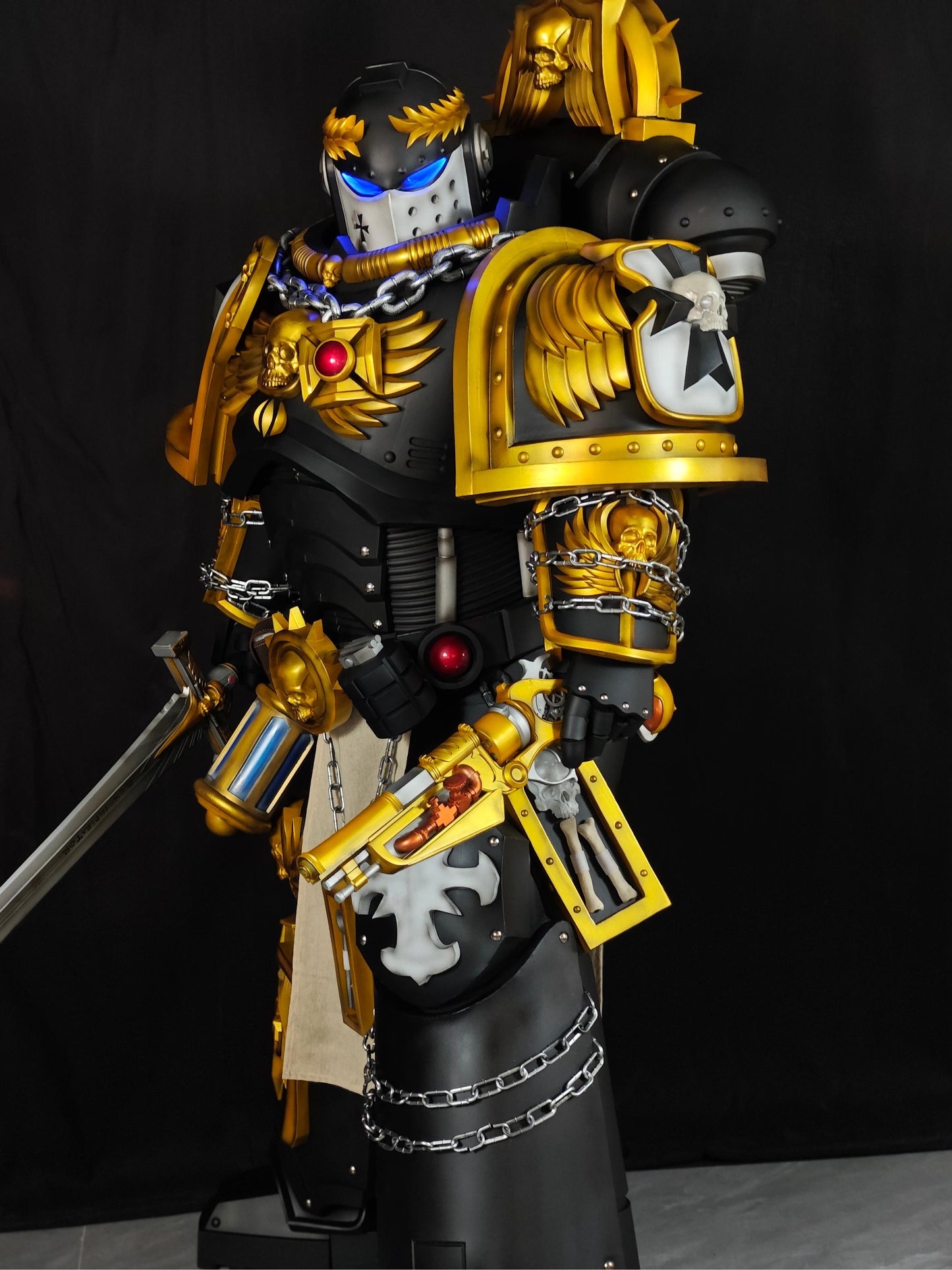Custom Warhammer Sigismund Full Armor Set | Handmade Cosplay Costume & Prop Commission | Detailed Replica Suit
