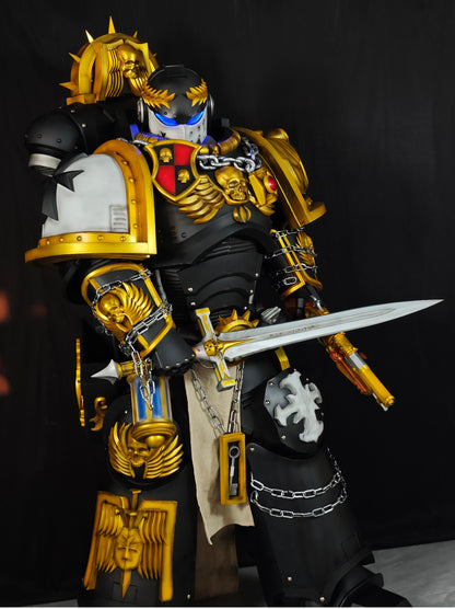 Custom Warhammer Sigismund Full Armor Set | Handmade Cosplay Costume & Prop Commission | Detailed Replica Suit