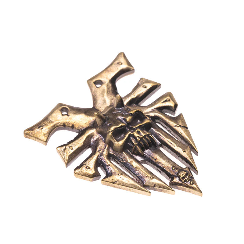 Ka’Bandha Inspired Chaos Demon Pendant – Copper Necklace for Men | Warhammer 40K Fan Jewelry