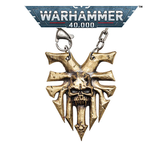 Ka’Bandha Inspired Chaos Demon Pendant – Copper Necklace for Men | Warhammer 40K Fan Jewelry