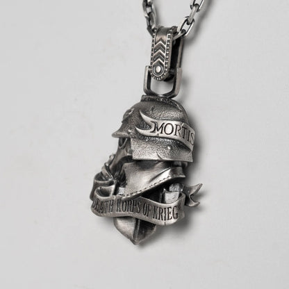 Memento Mori Pendant – Inspired by Death Korps of Krieg | Warhammer Fan Tribute Jewelry by Starforged