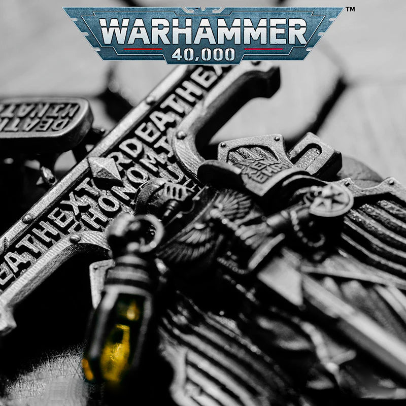 Warhammer 40K Deathwatch Stigmata Pendant | Space Marine Necklace | Fan Collectible Jewelry Inspired by Warhammer