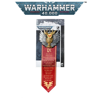 Crimson Legion Divine Seal Pin - Gothic Heroic Badge with Celestial Wings