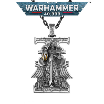 Warhammer 40K Deathwatch Stigmata Pendant | Space Marine Necklace | Fan Collectible Jewelry Inspired by Warhammer