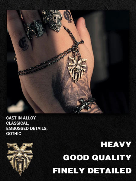 Ka’Bandha Inspired Chaos Demon Pendant – Copper Necklace for Men | Warhammer 40K Fan Jewelry