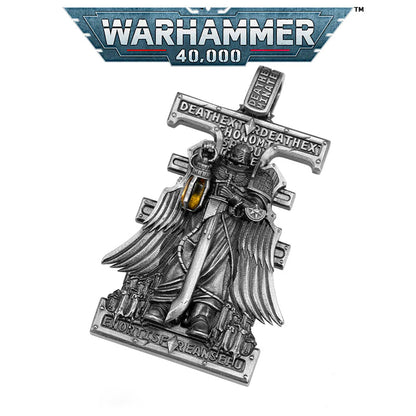 Warhammer 40K Deathwatch Stigmata Pendant | Space Marine Necklace | Fan Collectible Jewelry Inspired by Warhammer