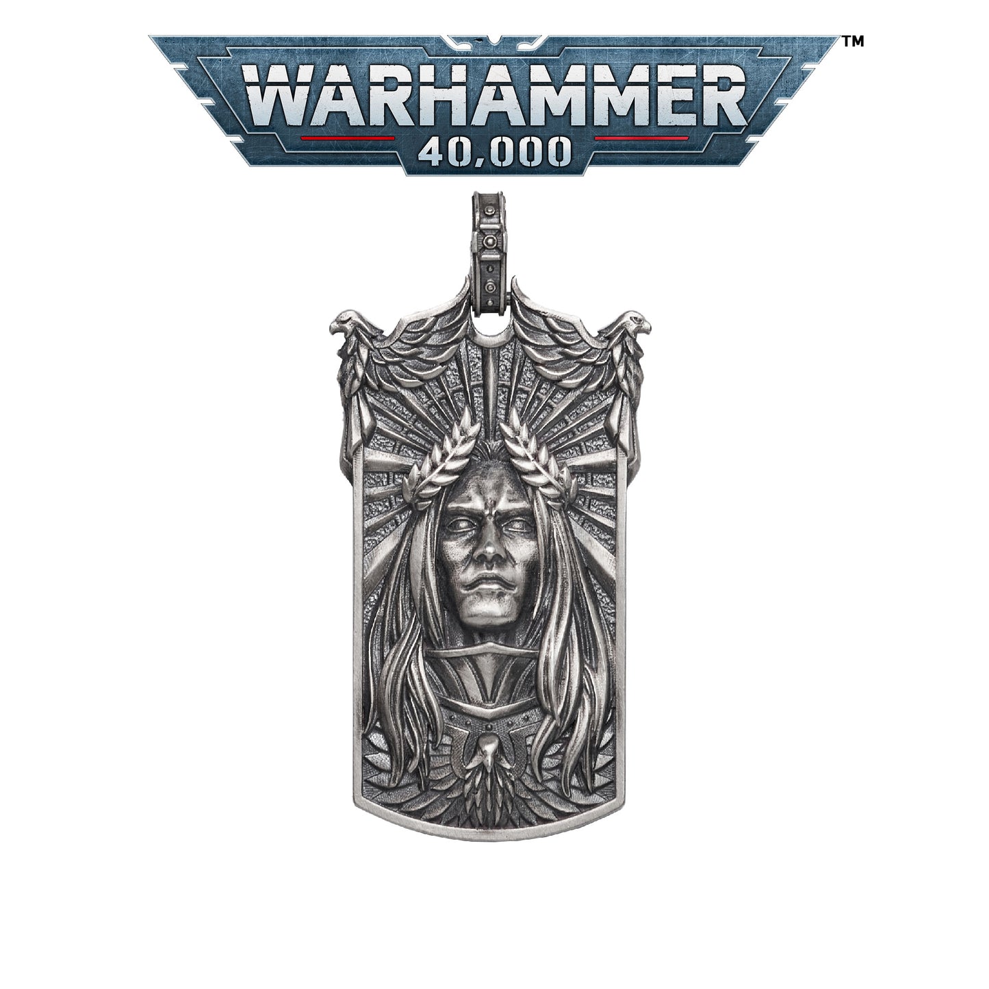 Imperial Majesty Pendant | Gold & Sterling Silver Necklace | Sci-Fi Fantasy Emperor Inspired Jewelry