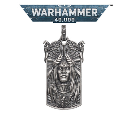 Imperial Majesty Pendant | Gold & Sterling Silver Necklace | Sci-Fi Fantasy Emperor Inspired Jewelry