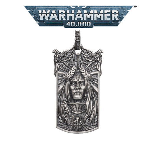 Imperial Majesty Pendant | Gold & Sterling Silver Necklace | Sci-Fi Fantasy Emperor Inspired Jewelry