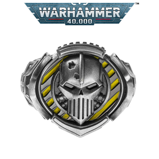 Iron Warriors Signet Ring – Sigil of Perturabo Tribute | Warhammer-Inspired Jewelry by Starforged